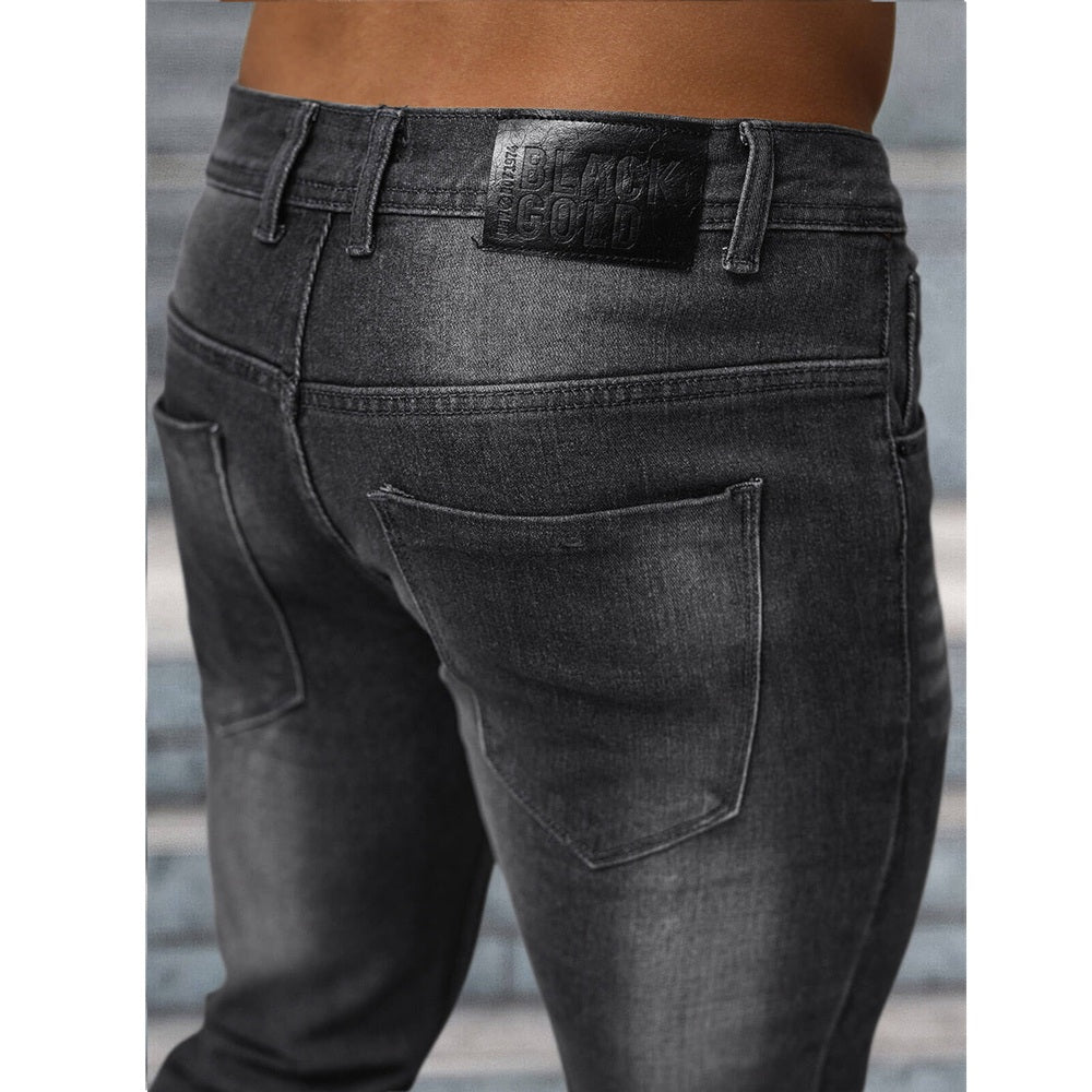 Grafitgrå Slim-Fit jeans Herr