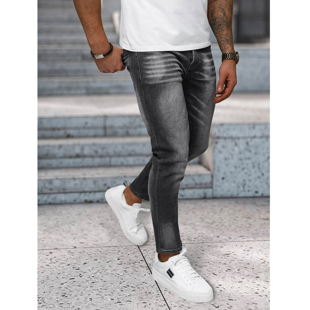 Grafitgrå Slim-Fit jeans Herr - Utförsäljning