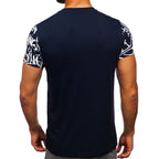 T-shirt med tryckt graffiti motiv - Herr