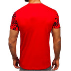 Röd herr T-shirt - Ghetto bakifrån