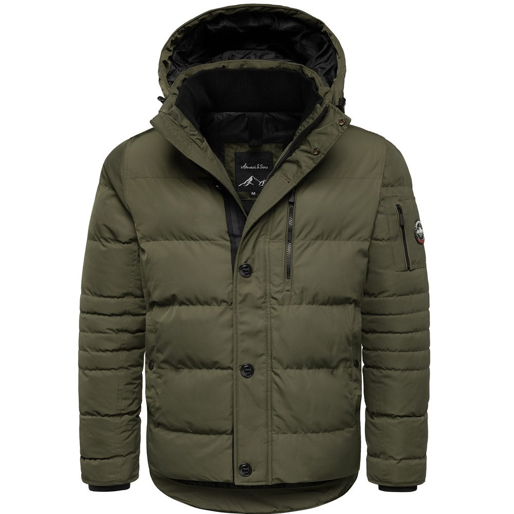 Grön vinterjacka herr - Amaci & sons Herrjacka
