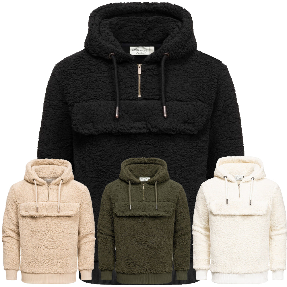 Fleecetröjor med huva - sköna herrtröjor i fleece