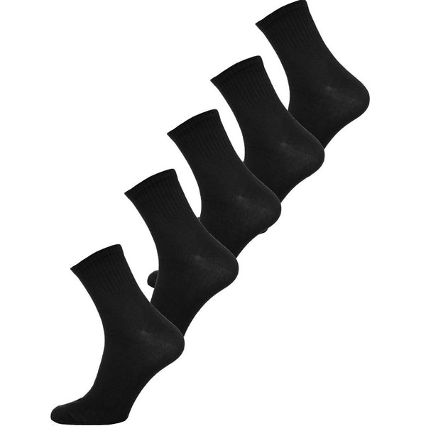 5st par helsvarta strumpor för herr
