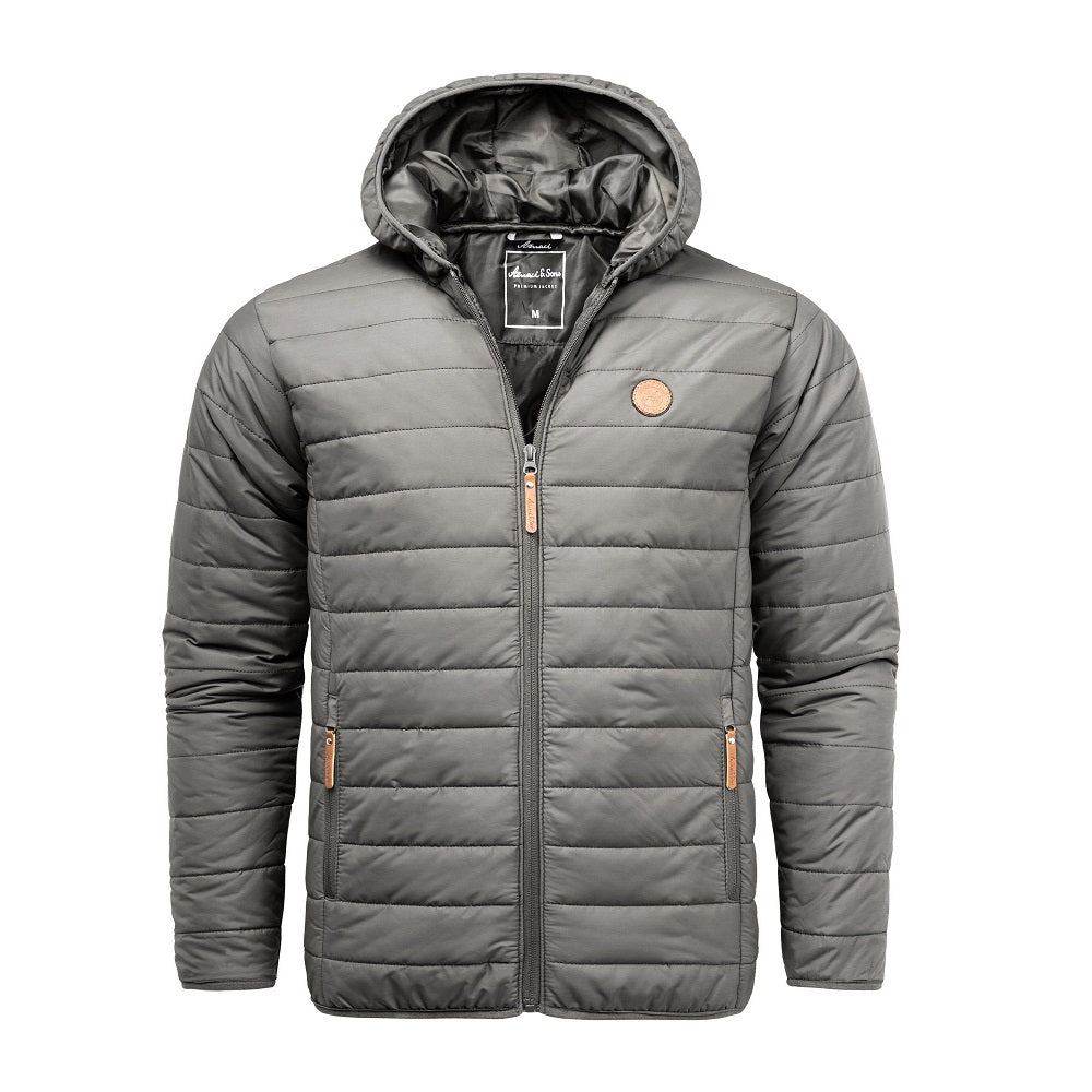 Prisvärda jackor från Amaci & Sons - Quiltade herrjackor - grå