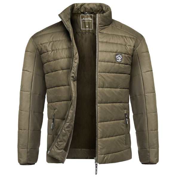 Grön höstjacka - quiltad herrjacka