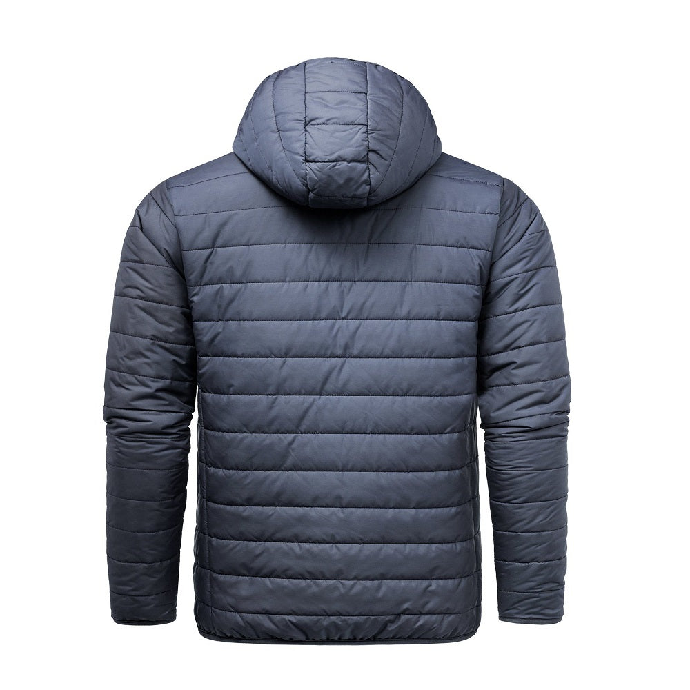 Prisvärda jackor från Amaci & Sons - Quiltade herrjackor - mörkblå bakifrån