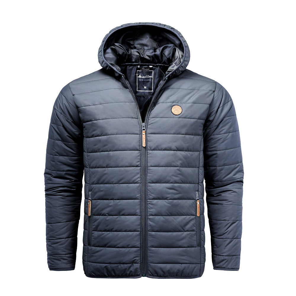 Prisvärda jackor från Amaci & Sons - Quiltade herrjackor - mörkblå