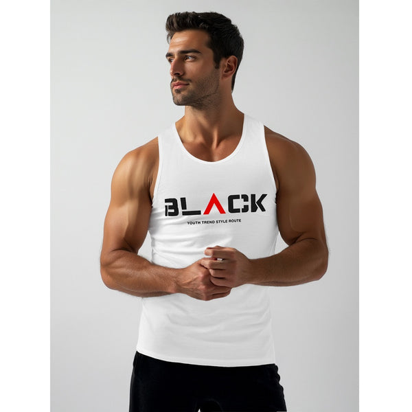 Vitt Herrlinne - Printed Tanktop