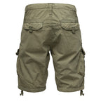 Cargoshorts för herrar från Amaci & Sons gröna bakifrån