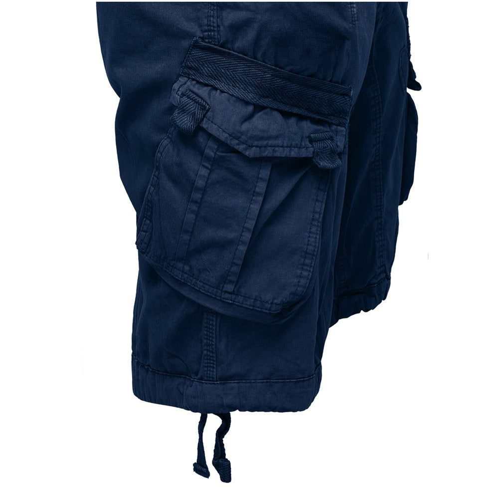 Cargoshorts för herrar från Amaci & Sons mörkblåa från sidan