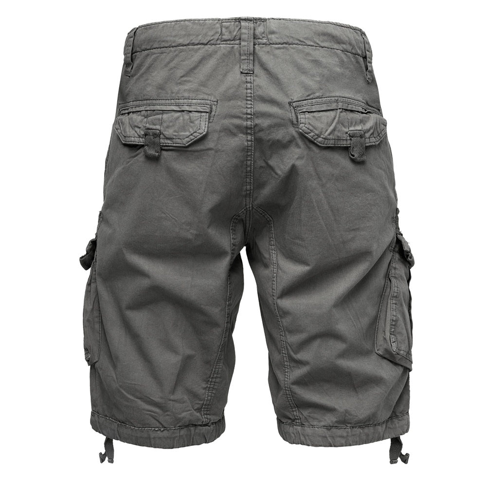 Cargoshorts för herrar från Amaci & Sons mörkgrå bakifrån