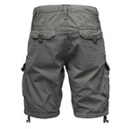 Cargoshorts för herrar från Amaci & Sons mörkgrå bakifrån