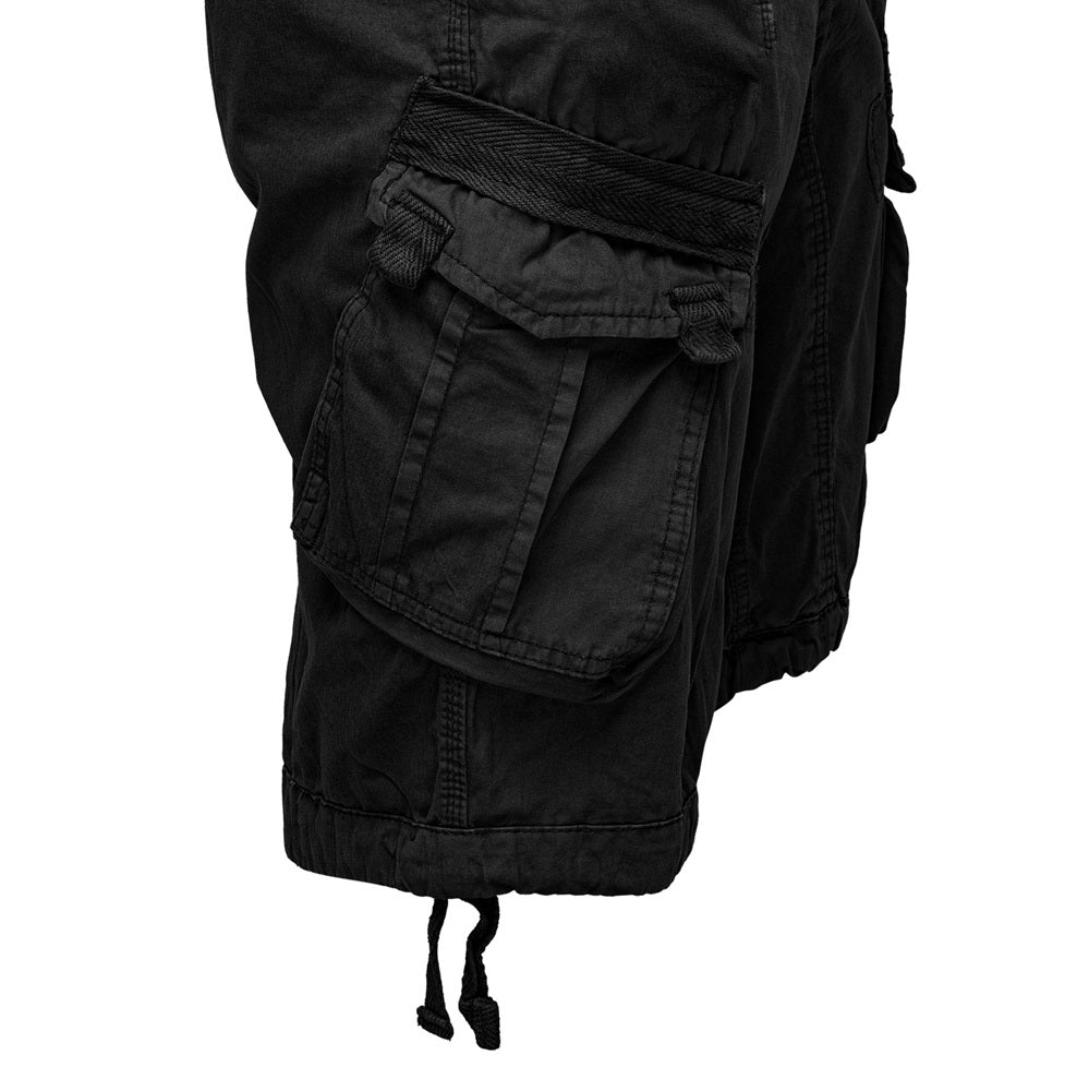 Cargoshorts för herrar från Amaci & Sons svarta från sidan