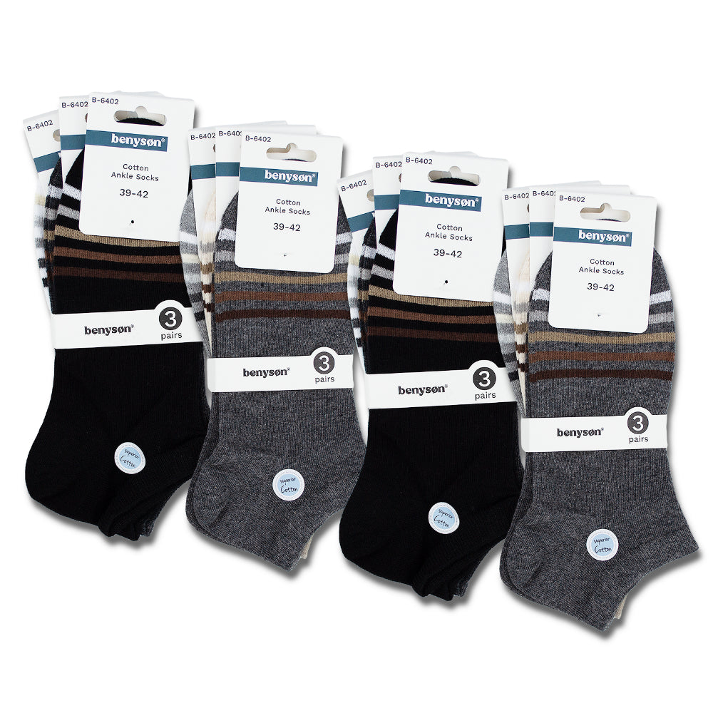 Ankelstrumpor herr i 12-pack från Benyson - strumpor
