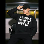 Never Give Up sweatshirt - framifrån