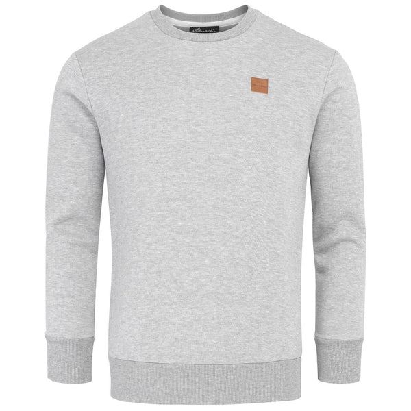 Sweatshirt Herr - Ljusgrå långärmad herrtröja