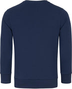 Billig basic Sweatshirt Herr - Amaci & Sons Tröja marinblå bakifrån