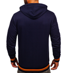 Hoodie Herr - Navyblå herrtröja med luva
