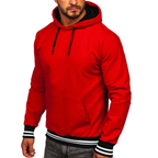 Hoodie Herr - Röd herrtröja med luva