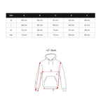 Hoodie med tryck Athletics - Herr storlekstabell