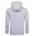 Herrtröjor med luva - Hoodies melange i flera färgval blå bakifrån