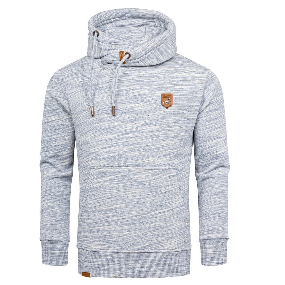 Herrtröjor med luva - Hoodies melange i flera färgval blå