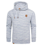 Herrtröjor med luva - Hoodies melange i flera färgval blå