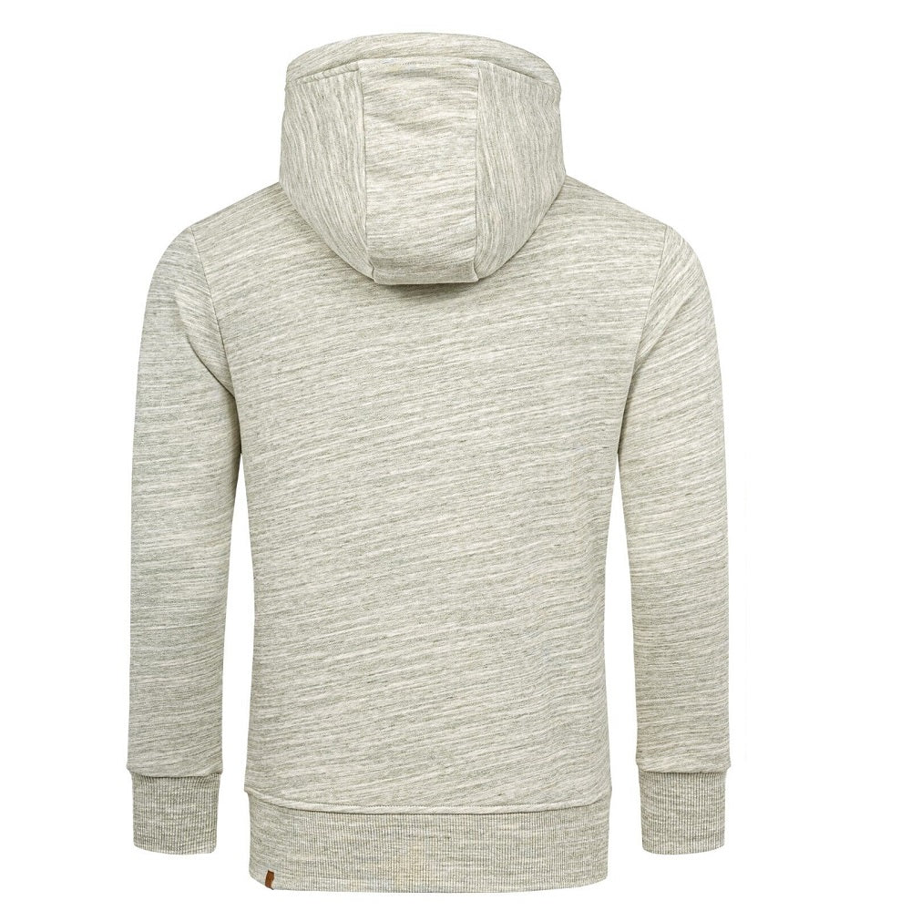Grön Melange huvtröja herr - Hoodies bakifrån