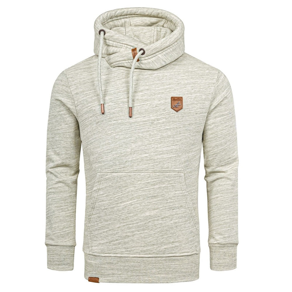 Grön Melange huvtröja herr - Hoodies