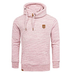 Hoodie Herr - röd melange huvtröja
