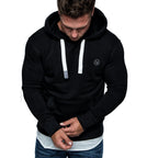Svart herr hoodie från Amaci & Sons front