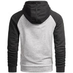 Hoodie JHNsport kollektion - Ljusgrå herrtröja bakifrån