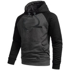 Hoodie mörkgrå JHNsport kollektion framifrån