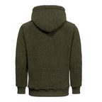 Huvtröjor Fleece - Herrtröjor - Fleecetröjor i flera färgval grön bakifrån