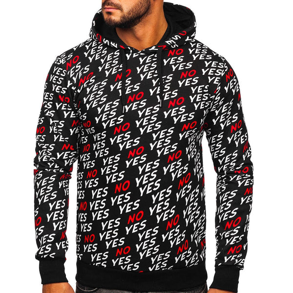 Hoodie yes or no 299 kr - herrtröja med tryck
