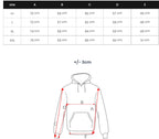 Hoodie herr storlekstabell