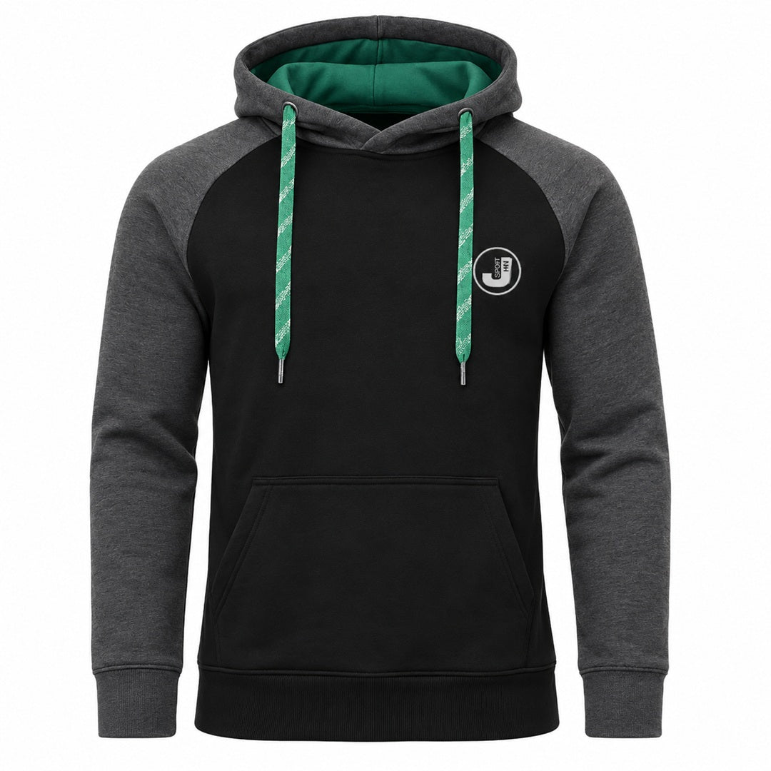 Hoodie herr - billiga herrtröja svart och grå