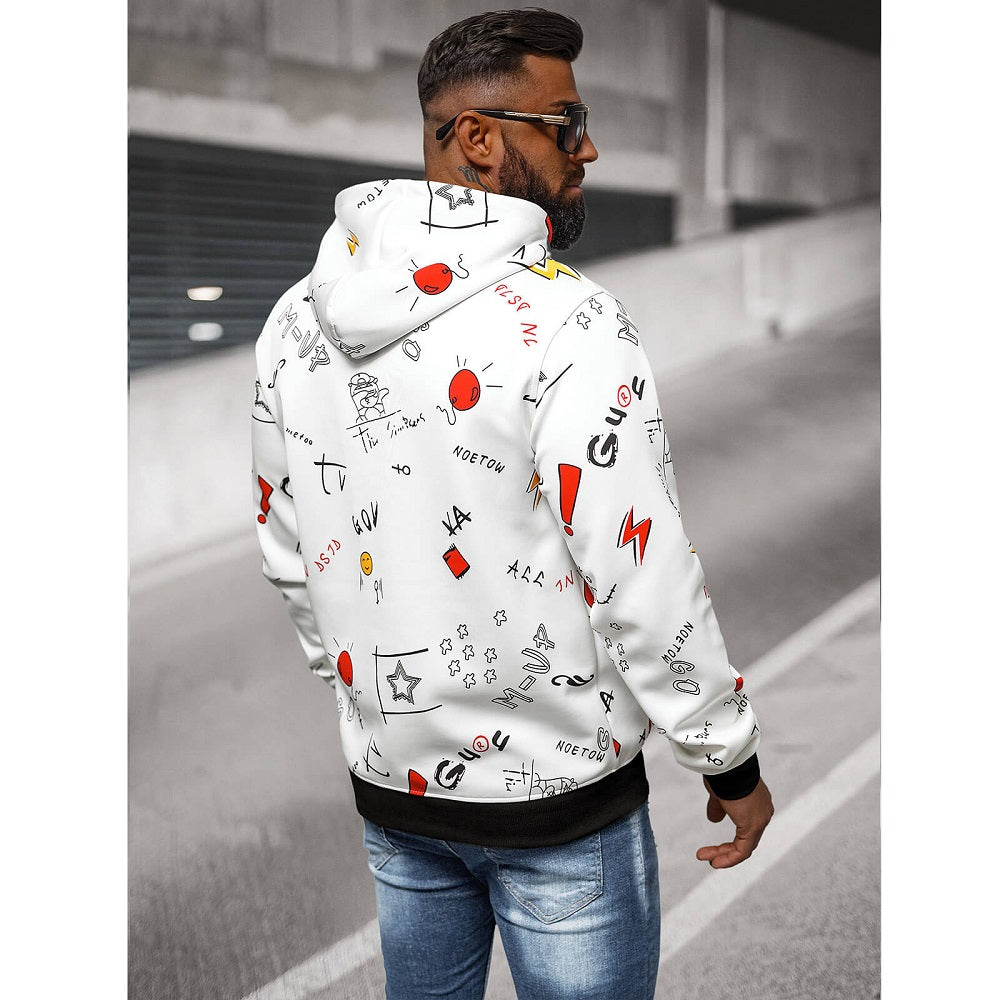 Hoodie Herr med attityd - Herrtröja med luva bakifrån