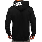 Svart luvtröja - Hoodie influence bakifrån