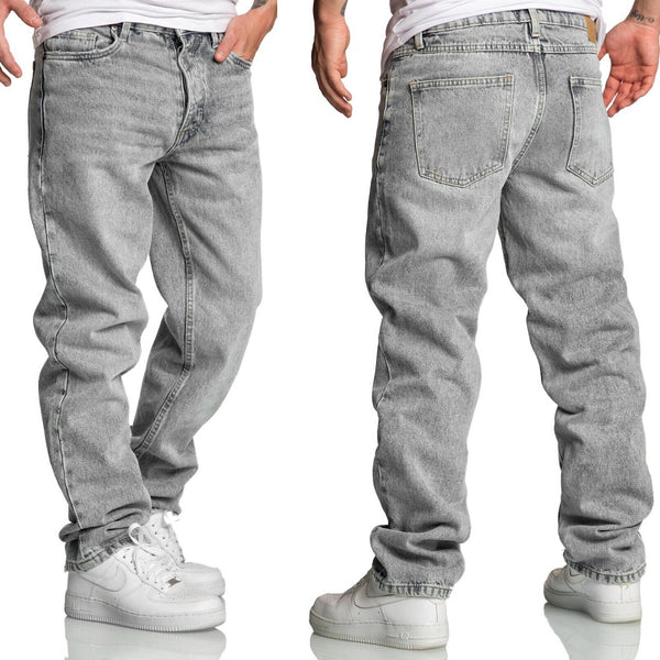 Baggy jeans - herrjeans loose fit - gråa