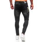 Jeansbyxor med hängsmycke - Svarta herrjeans bakifrån