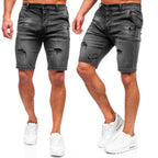 Jeansshorts Herr - Mörkgråa Shorts
