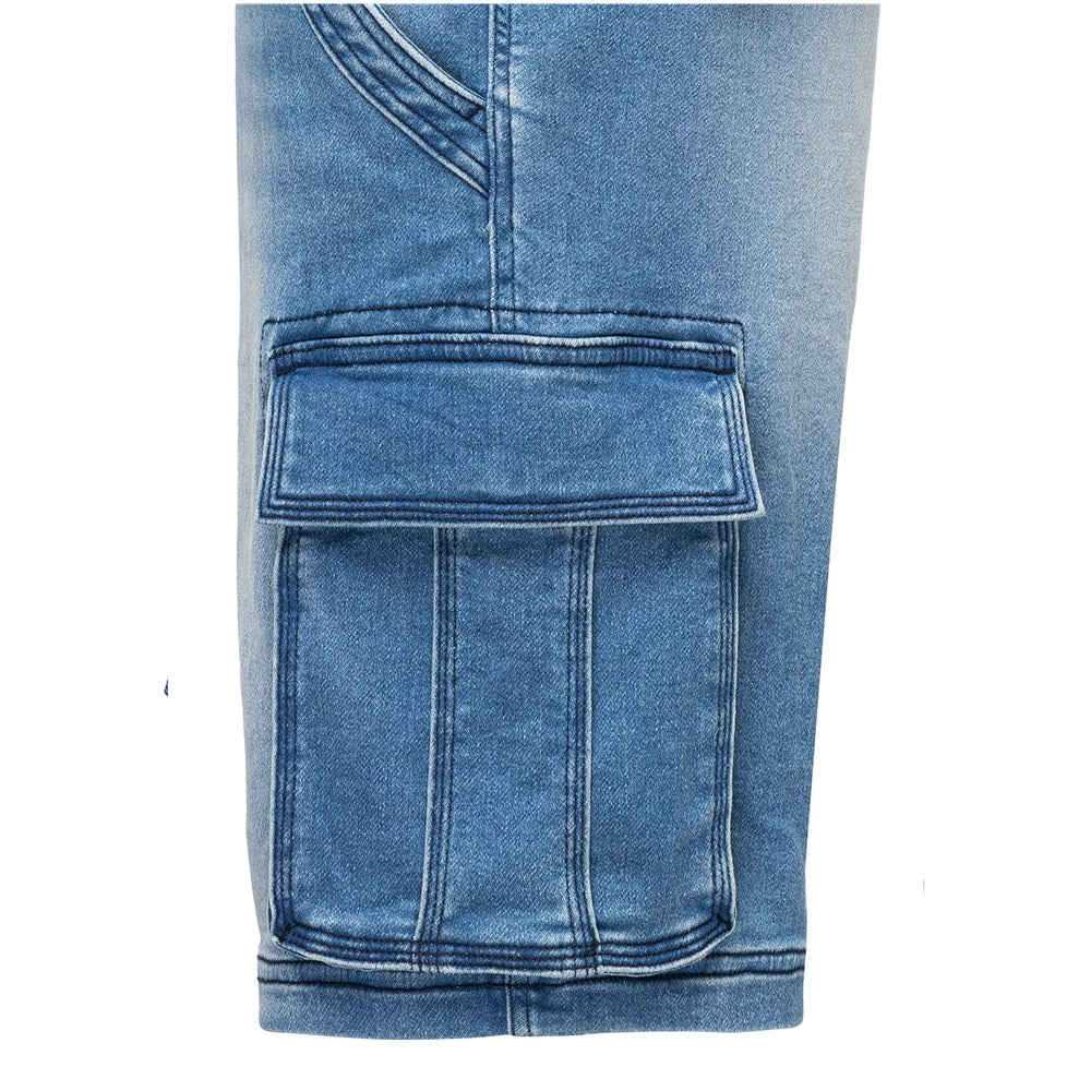 Cargojeans shorts herr från Amaci & Sons ljusblåa cargofickan