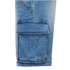 Cargojeans shorts herr från Amaci & Sons ljusblåa cargofickan