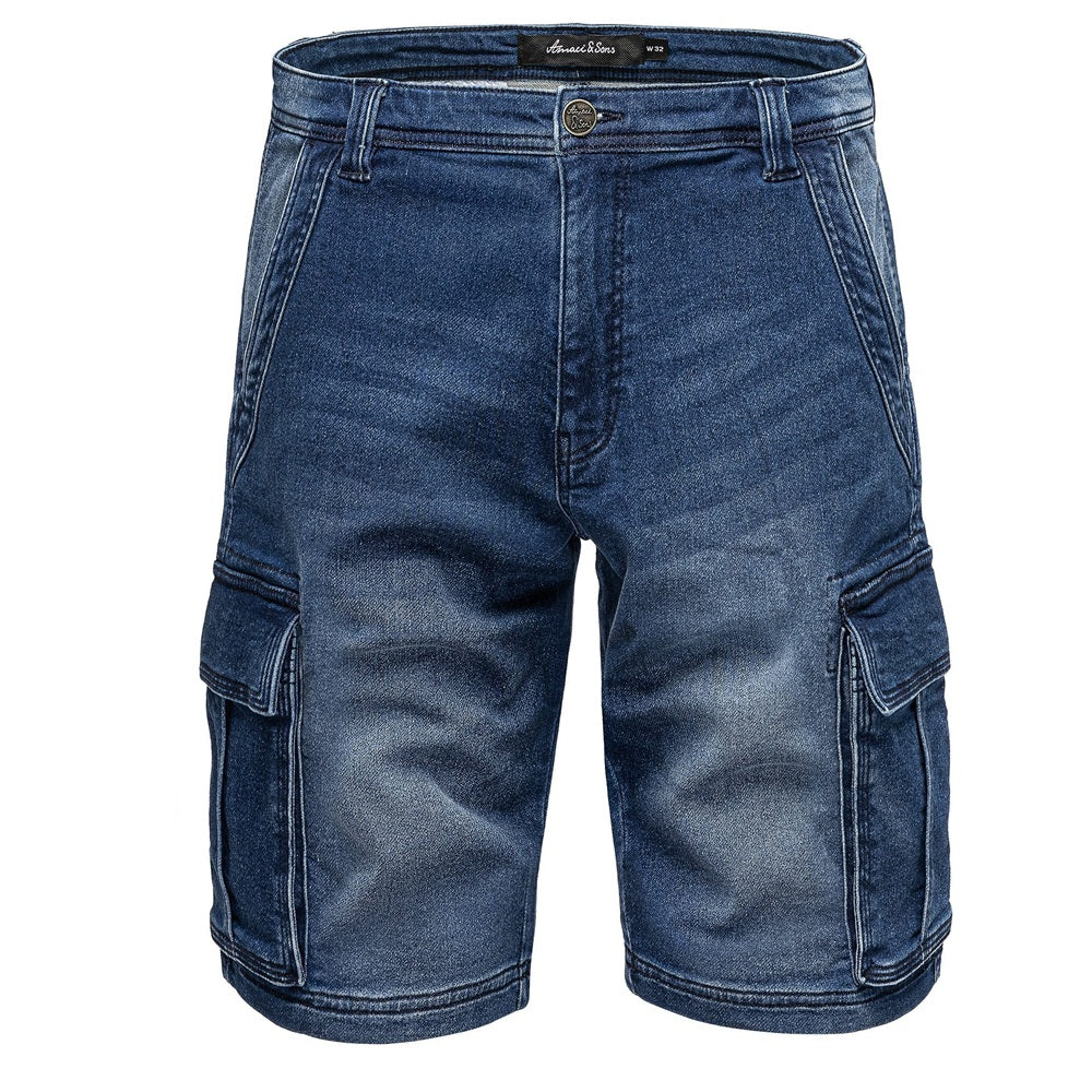 Cargojeans shorts herr från Amaci & Sons mörkblå