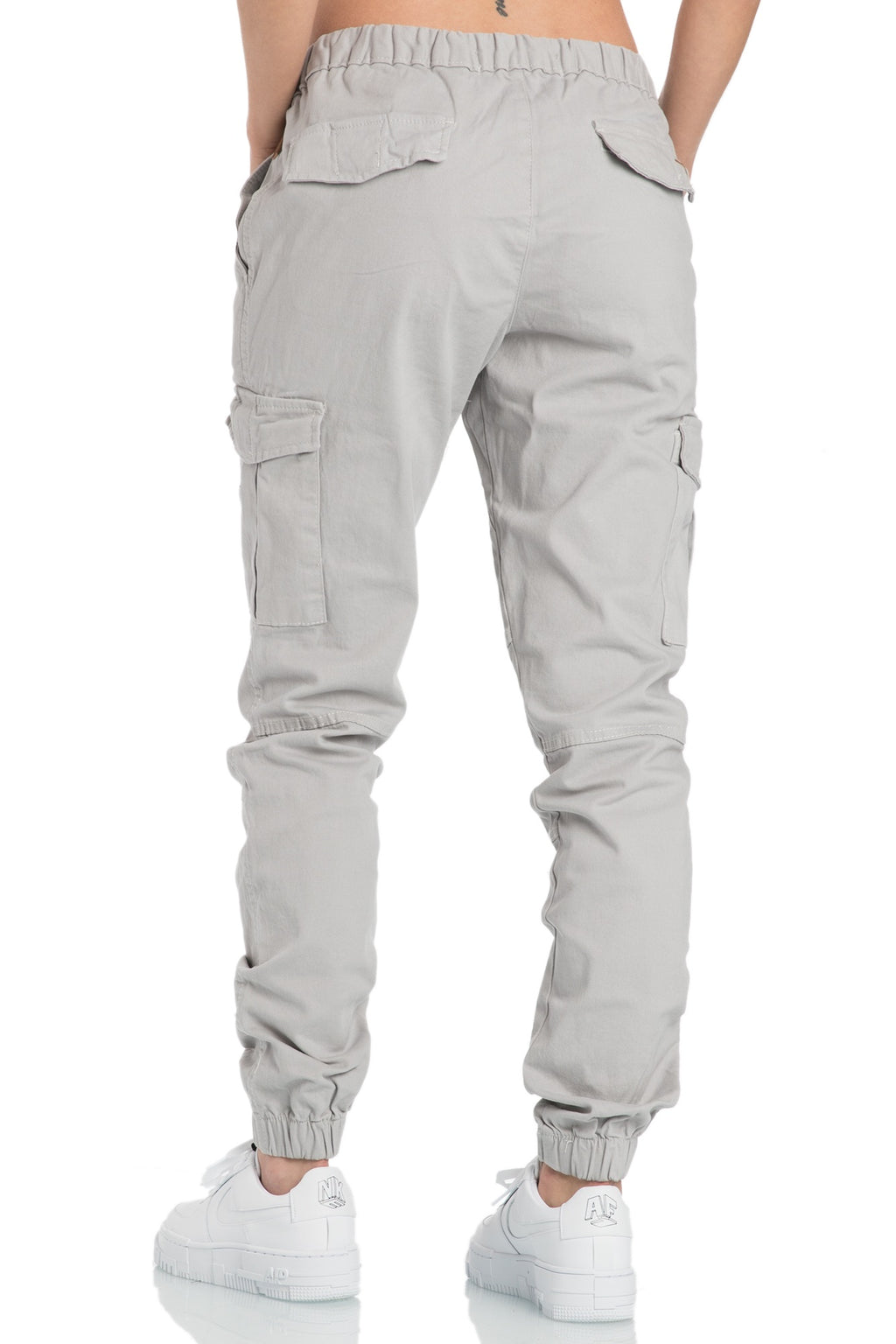 Chinos Dam 449 kr - Chino jogger ljusgråa bakifrån