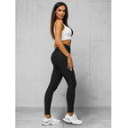 Svarta leggings med struktur - Damleggings sidan