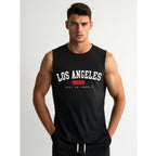 Herrlinne Svart - Los Angeles Tryck