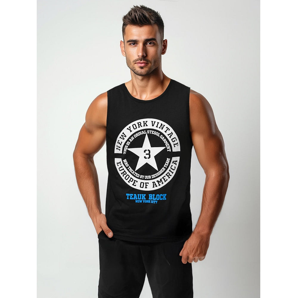 Herrlinne Svart - Linne med Tryck