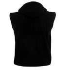 Herrlinne med luva - Linne med huva Herr svart bakifrån